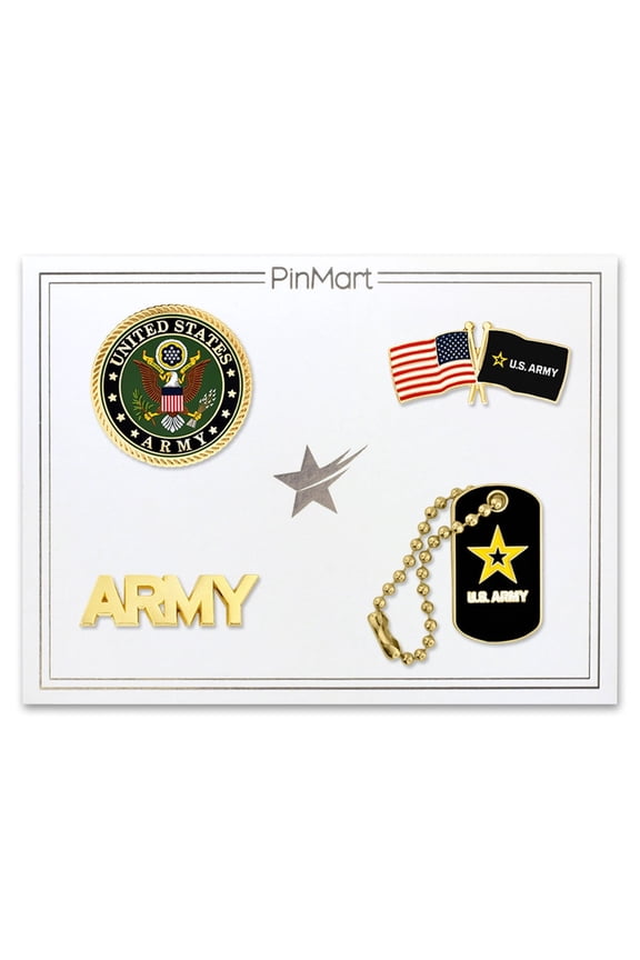 Officially Licensed U.S. Army 4-Pin Set