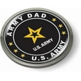 thumbnail image 1 of BestLicensePlateFrames - U.S. Army Dad 3D Domed CAR Emblem Badge Sticker Chrome Metal Bezel - Official U.S. Army Licensed Product, 1 of 6