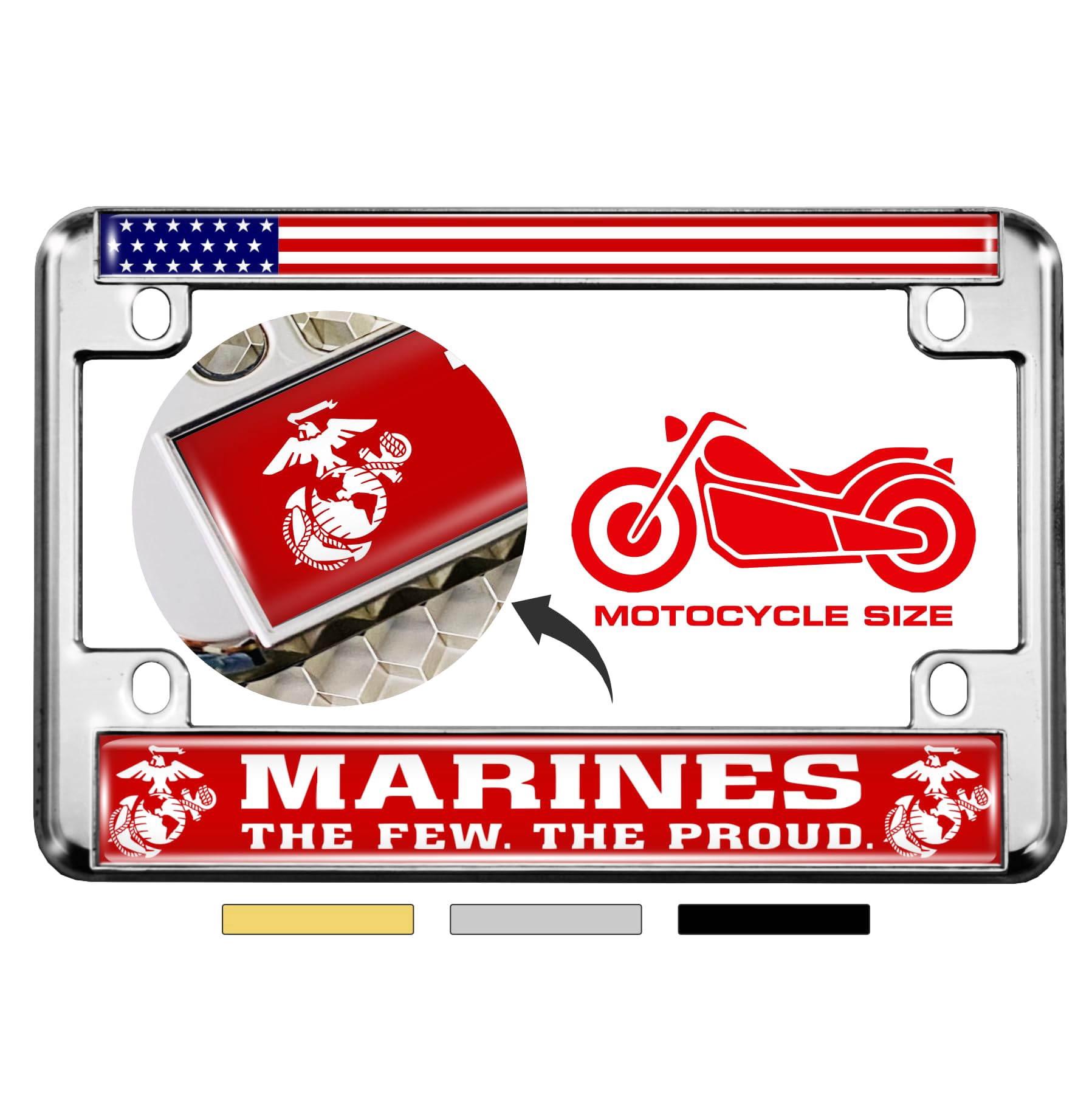 [Officially Licensed USMC Product] - Motorcycle Domed Custom-Made ...