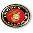thumbnail image 1 of [Officially Licensed USMC Product] - US Marine Corps Retired 3D Domed CAR Emblem Badge Sticker Flexible Round, 1 of 6