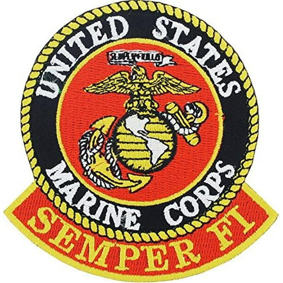 Officially Licensed United States Marine Corps USMC, Semper Fi Patch, with Iron-On Adhesive$$Art & Craft
