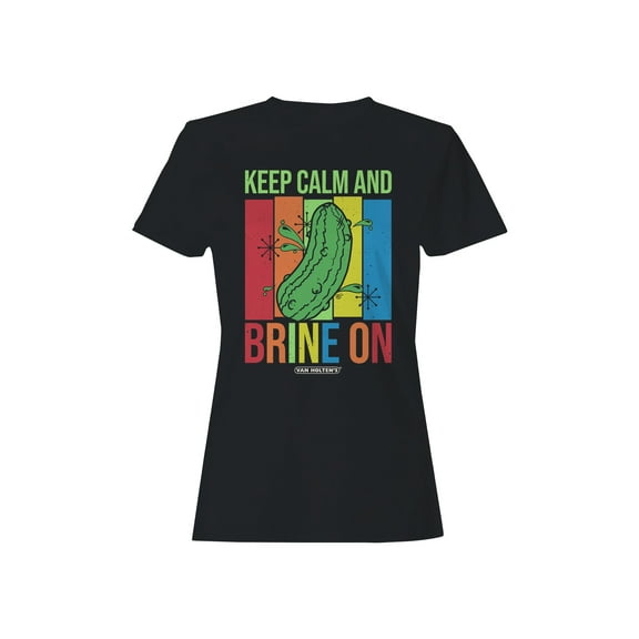 Officially Licensed Van Holten’s Pickles Keep Calm and Brine On Women's T-shirt