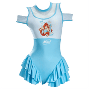 [Officially Licensed] Winx Club Bloom Bodysuit for Women Cute Jumpsuit with Pleated Skirt