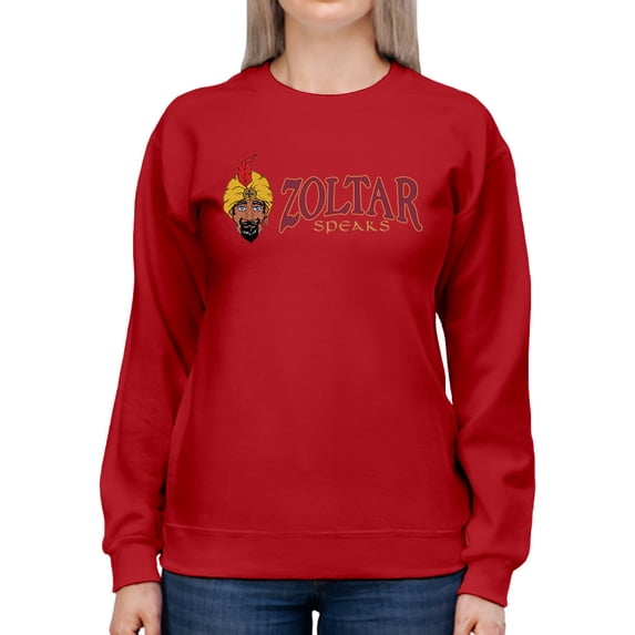 Officially Licensed Zoltar Retro Fortune Teller , Mystical Women's Sweatshirt