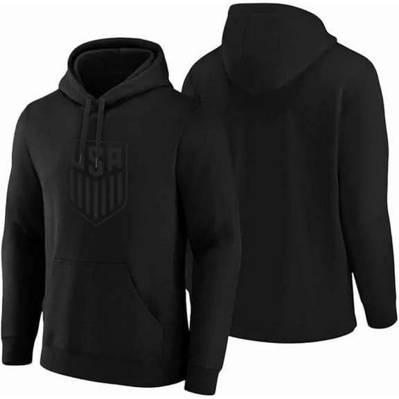 Icon Sports US Soccer Blackout Pullover Hoodie, Cotton Blend, YS-XXL