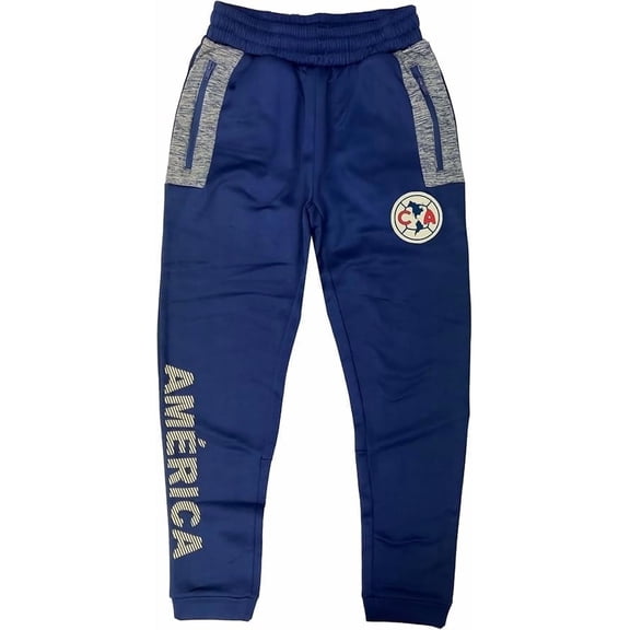 Icon Sports Club America Jogger Pants, Blue Gray, 100% Polyester, YS-XXL