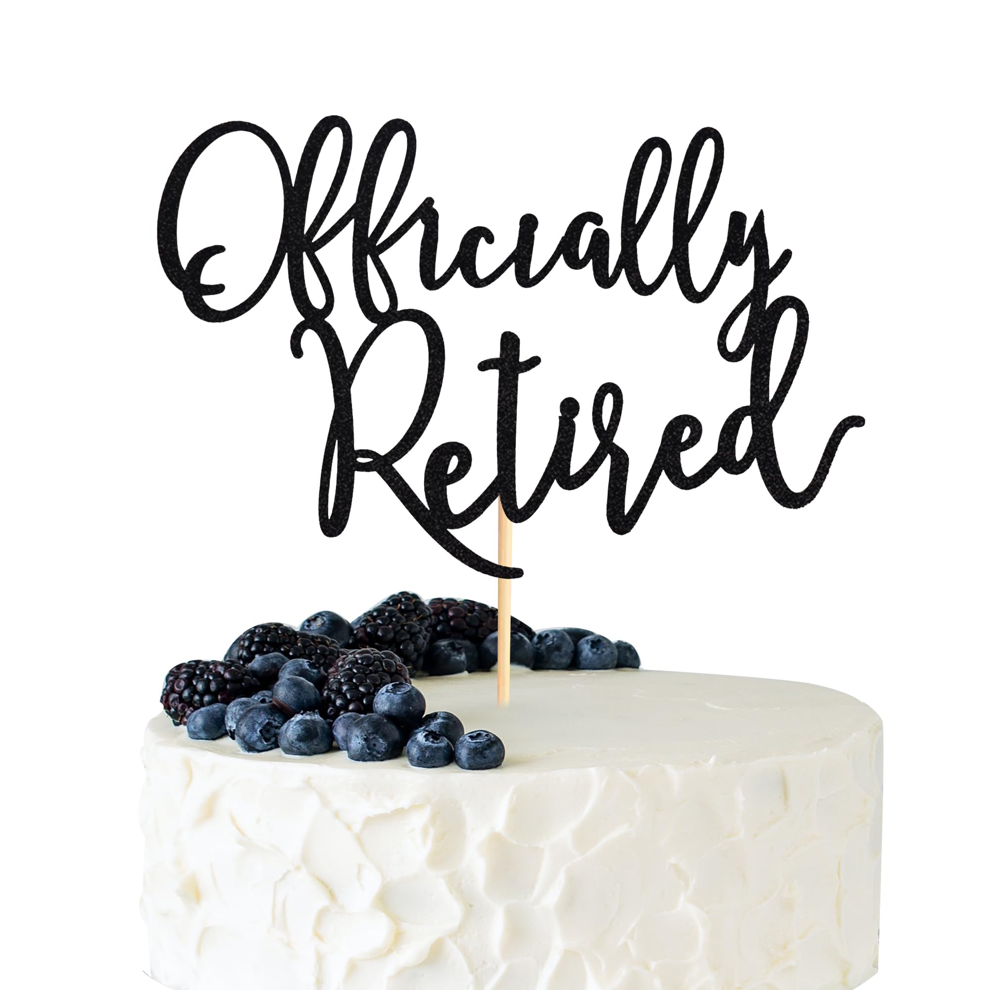 Officially Retired Cake Topper Beach Chair Retirement Party Decor