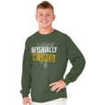 thumbnail image 1 of Officially Retired Fishermen Pun Long Sleeve TShirt Men Women Brisco Brands L, 1 of 6