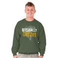 thumbnail image 1 of Officially Retired Fishermen Pun Unisex Plus Size Sweatshirt Brisco Brands 4X, 1 of 6