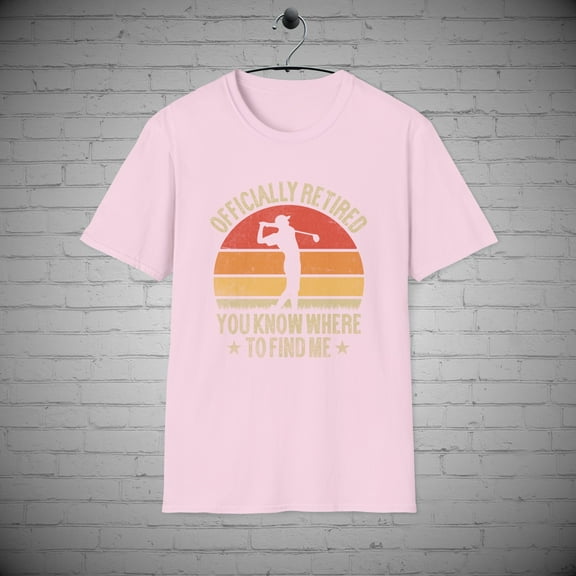Officially Retired Golf Lovers T-Shirt, Golfers tee, Retirement Gift
