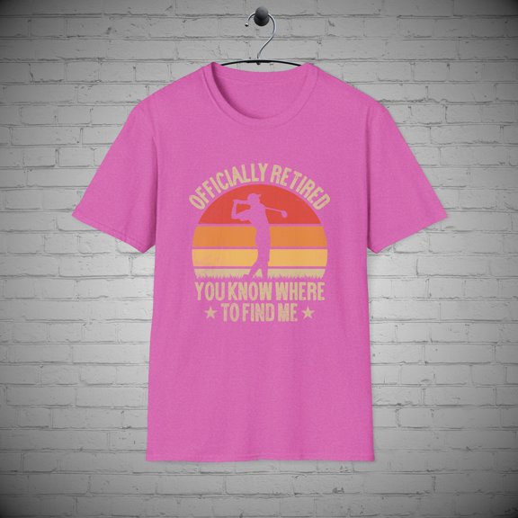Officially Retired Golf Lovers T-Shirt, Golfers tee, Retirement Gift