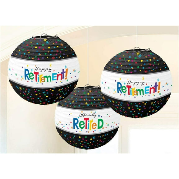 Officially Retired Paper Lanterns (3 Count) - Party Supplies