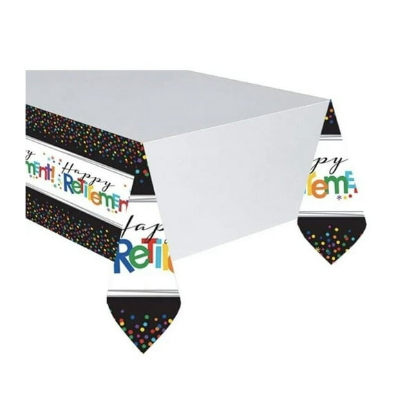 Officially Retired Plastic Tablecloth