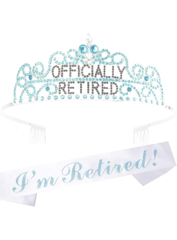 Officially Retired Retirement Party Set Blue, Officially Retired Tiara / Crown, Retirement