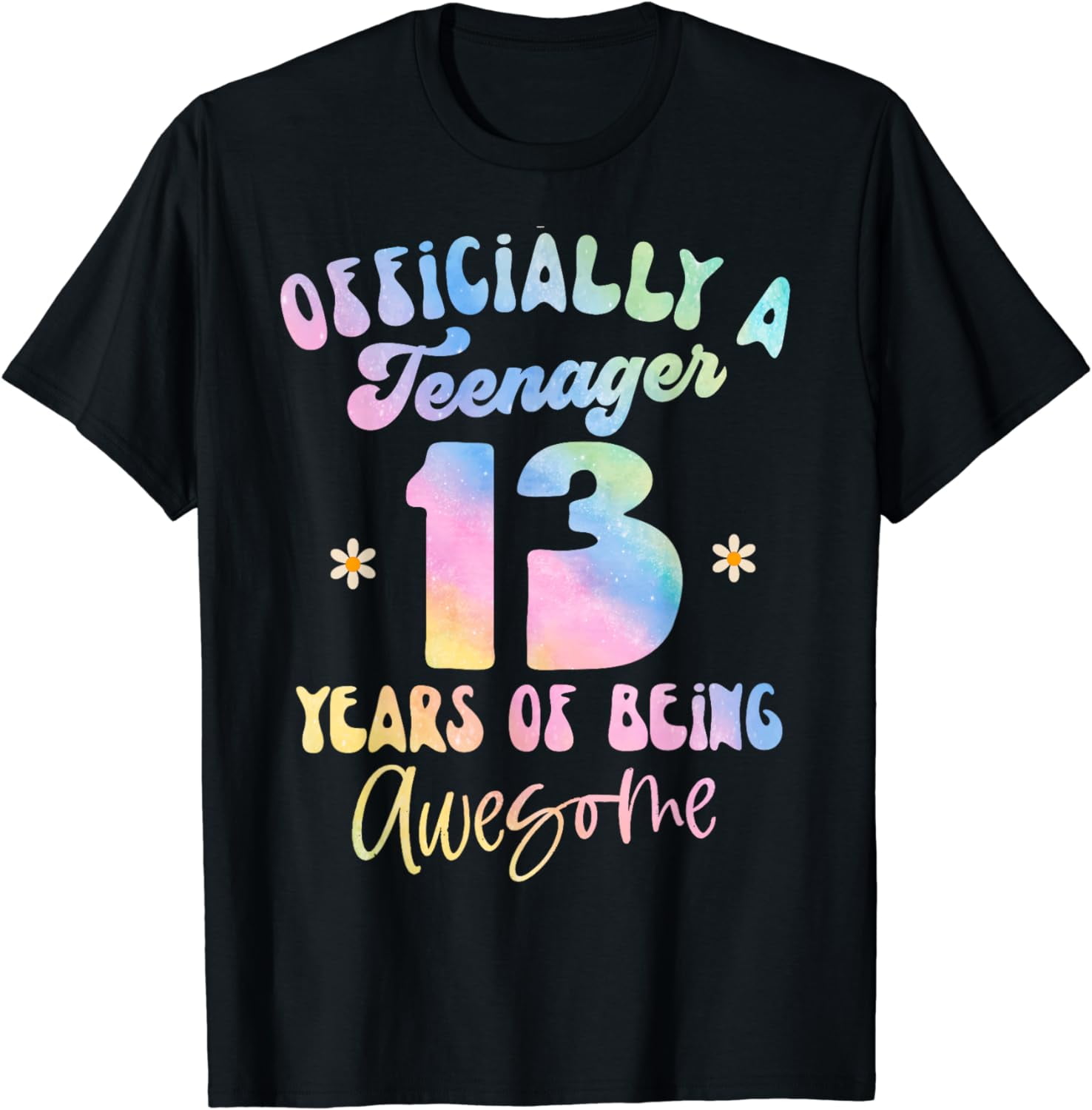 Officially Teenager 13 Years Of Being Awesome 13th Birthday T-Shirt ...