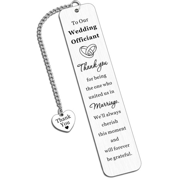 Officiant Gifts for Wedding Day Bookmark, Officiant Proposal Gift, Wedding Registry Gifts Idea, Bride Groom Thank You Gifts for Wedding Guest, Wedding Planner Gifts, Wedding Coordinator Gifts