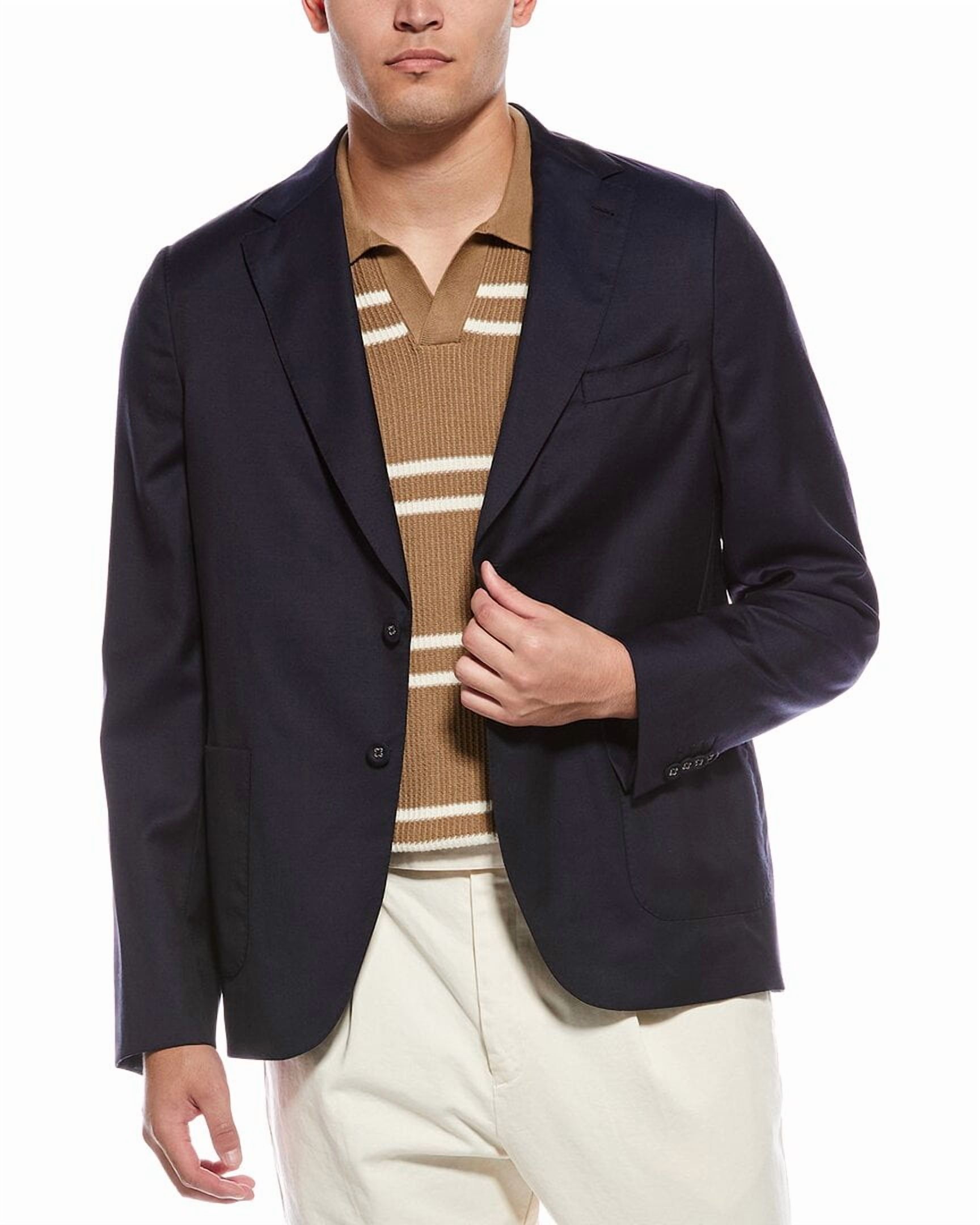 Officine Générale mens Arthus Wool Jacket, 50, Blue - Walmart.com