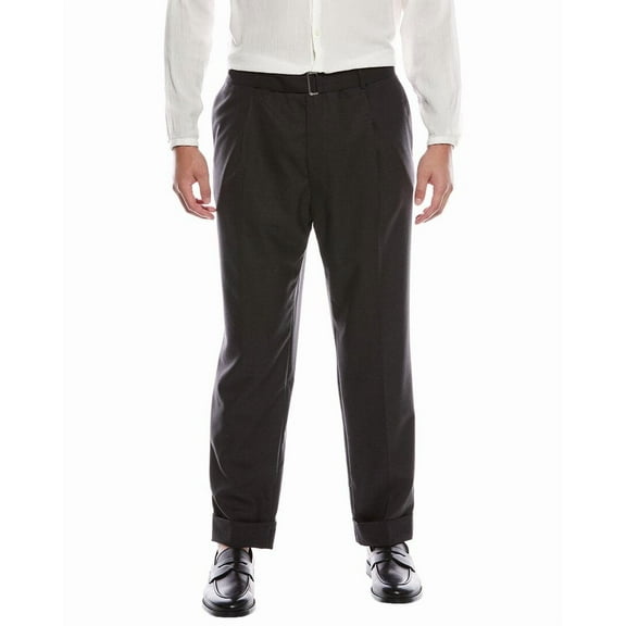 Officine Générale mens  Hugo Wool Pant, 46, Black