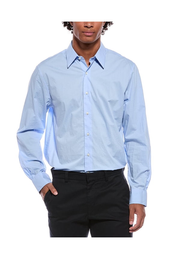 Officine Générale mens Poplin Shirt, s, Blue