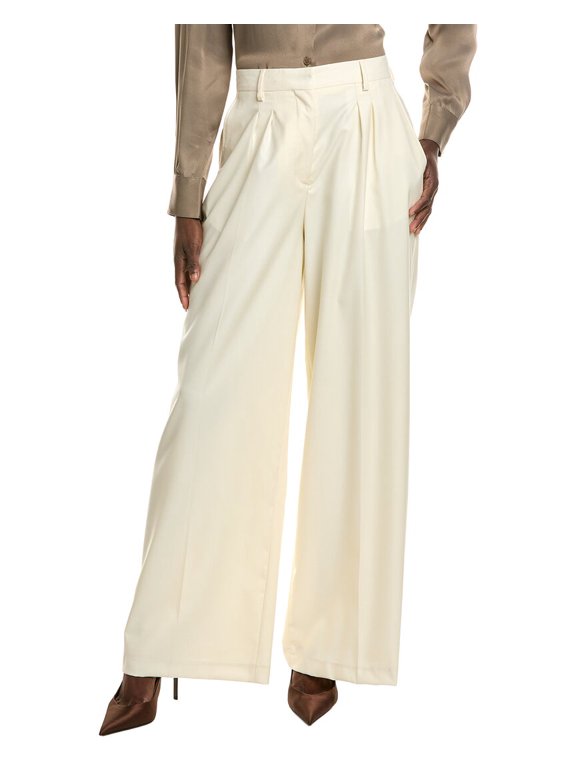 Officine Gnrale womens Officine Generale Ella Wool Pant, 38, White