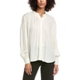 thumbnail image 1 of Officine Générale womens Officine Generale Isabeau Frilled Shirt, m, White, 1 of 3