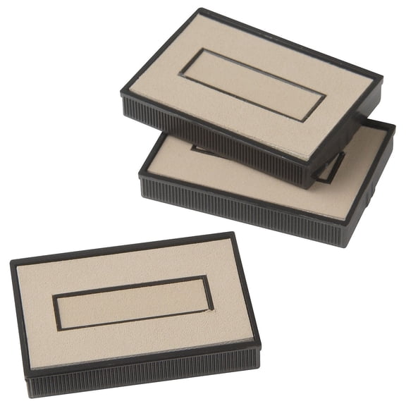 Marking Products, Inc 034515 Un-inked Replacement Pad For Self-inking Stamps, Two-color, Compatible With All Ink Colors, 1.88 X 1.13, 3/pack