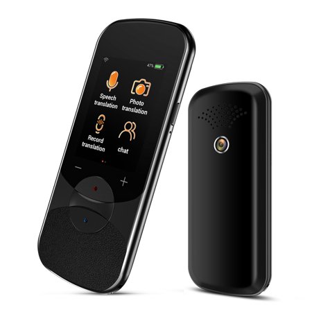 Offline Language Translator Device, Real Time Translation Device for 106 Languages,8 Offline Language Recording/Photo Translator, Standy 180H, for Business Travel Learning-Black