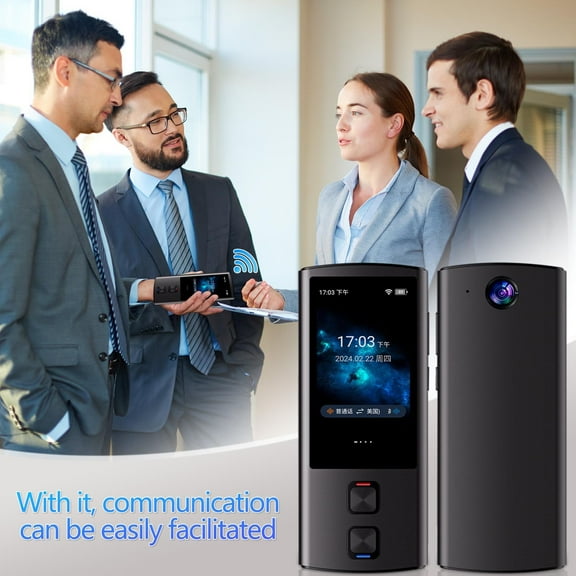 Offline Voice Translator, 138 Languages Translation Device with Photo Text to Speech Translation, Portable Instant Translator for Travel Business