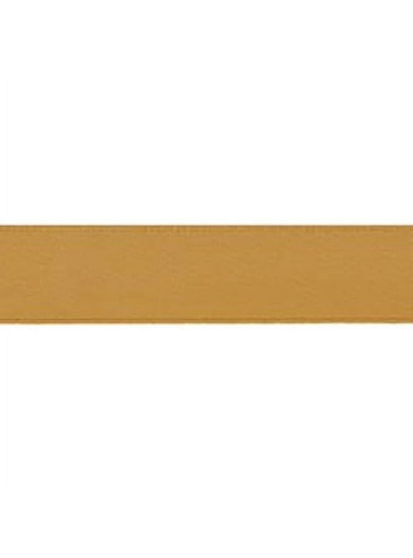 Offray 1.5"x12' Single Face Satin Ribbon-Old Gold