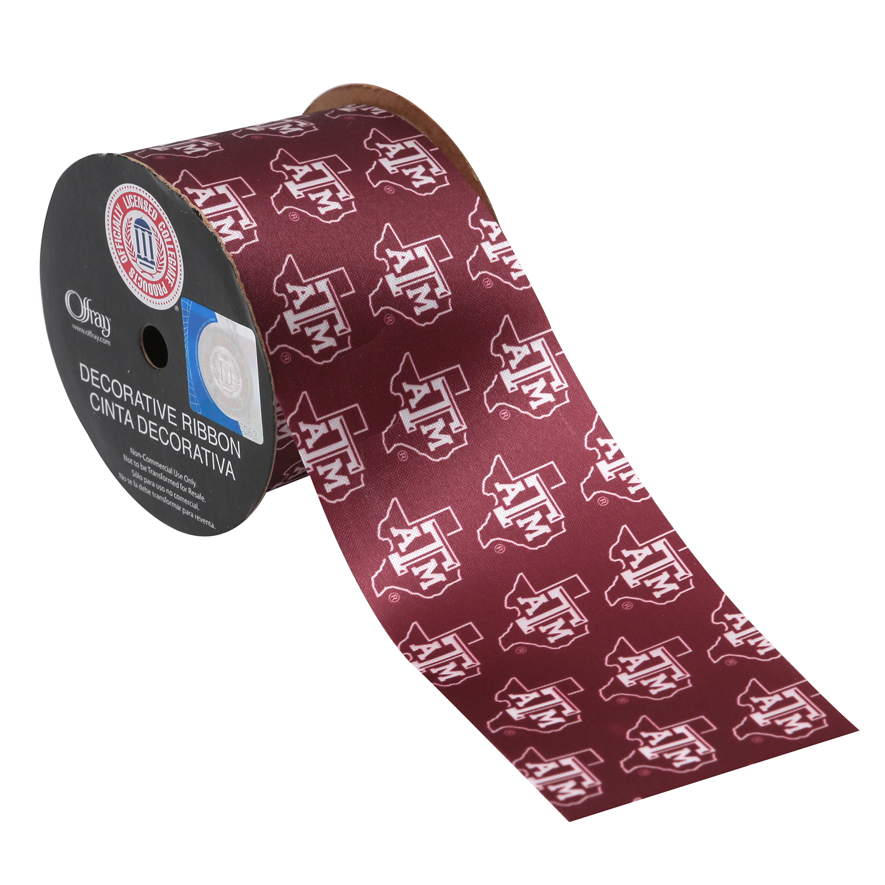 1.5 Maroon Burgundy Dots Wired Ribbon 10 Yards Aggie Colors Texas A&M,  Texas Aggies, 1.5 Inch Satin Ribbon, Wired Ribbon 
