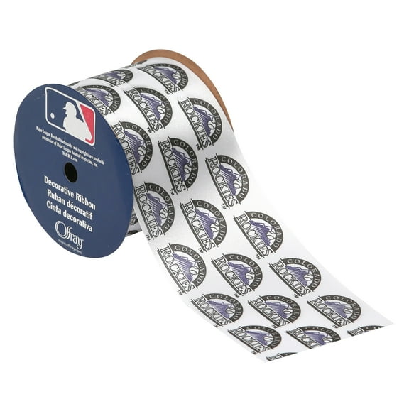 Offray 2.5"x9' Colorado Rockies MLB Ribbon