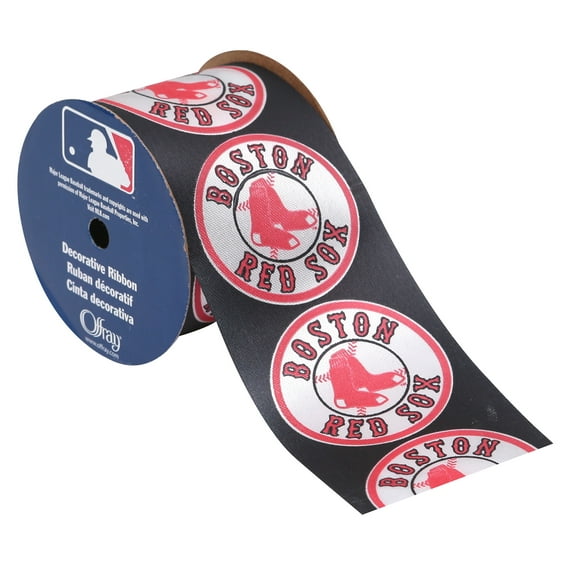 Offray 2.5"x9' MLB Boston Red Sox Ribbon
