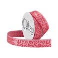 thumbnail image 1 of Offray 3/8" Cheetah Ribbon Microspool-Pink, 1 of 3