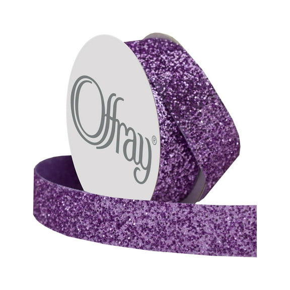 Offray 3/8" Miss Glitterie Ribbon-Orchid