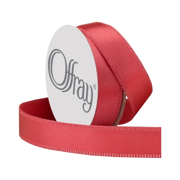 Offray 3/8" Ribbon Microspool-Neon Pink