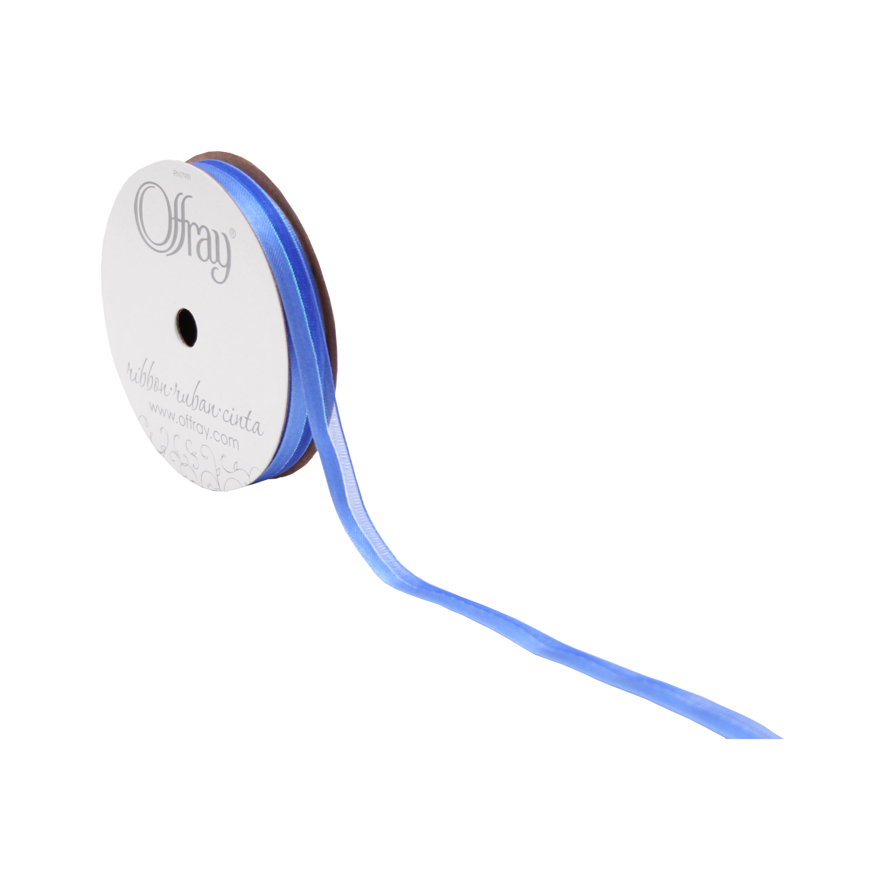 Offray 3/8" Sheer Elegance Ribbon-Royal Blue