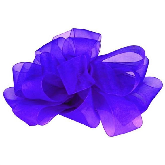 Offray 429778 1. 5 inch Simply Sheer Asiana Purple Ribbon, 100 Yards - No. 9