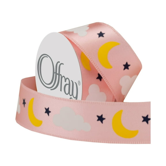 Offray 5/8" Cloud, Moon, & Star Ribbon