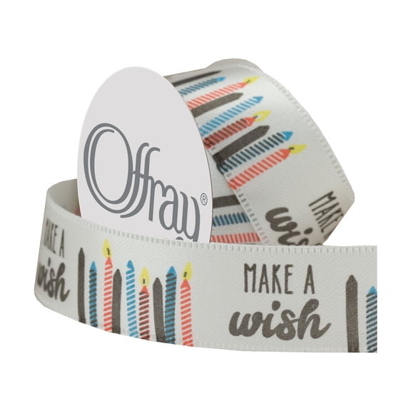 Offray 5/8" Make A Wish Ribbon
