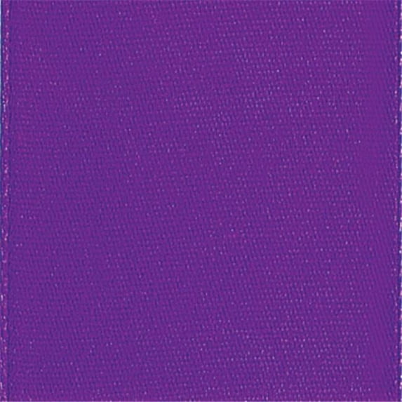 Offray 572856 0. 87 inch Single Face Satin Ribbon - 100 Yards, Purple - No. 5