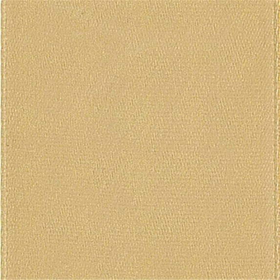 Offray 573150 0. 87 inch Single Face Satin Ribbon - 100 Yards, Tan - No. 5