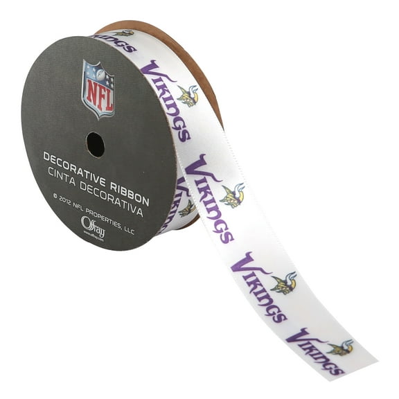 Offray 7/8"x9' NFL Minnesota Vikings Ribbon