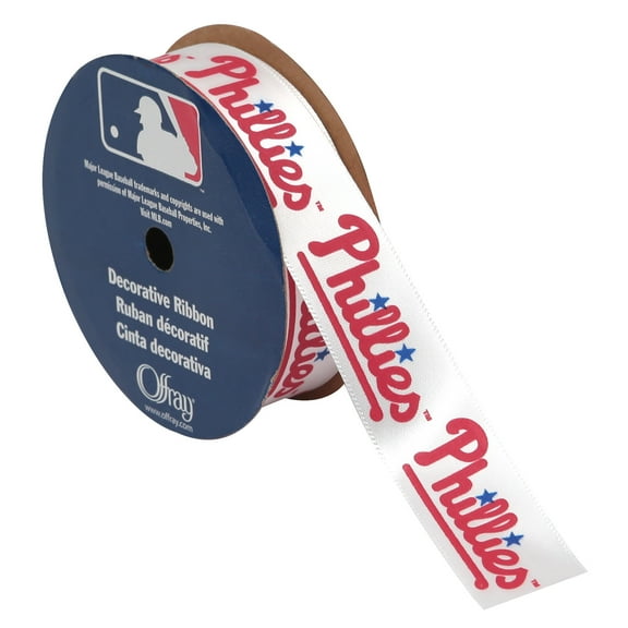 Offray 7/8"x9' Ribbon-Philadelphia Phillies