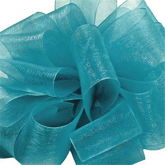 Offray 747511 0. 88 inch Simply Sheer Asiana Mallard Ribbon, 100 Yards - No. 5