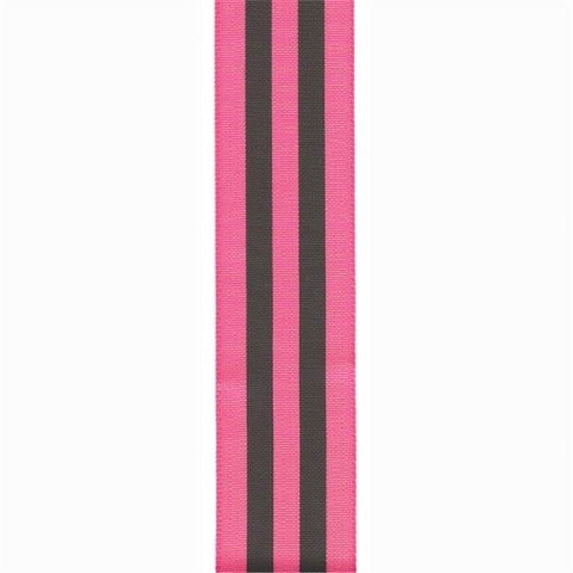 Offray 797585 0. 87 inch Power Stripes Ribbon - 50 Yards, Shock Pink - No. 5