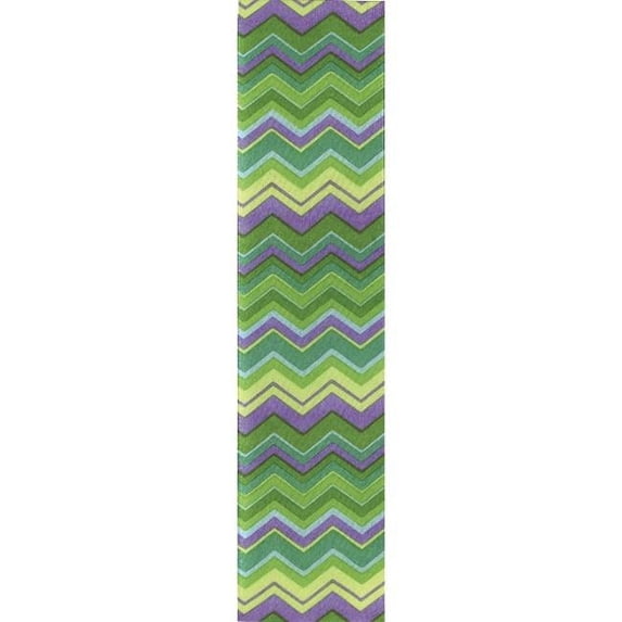 Offray 885138 1. 5 inch Zagg Ribbon - 25 Yards, Tropic - No. 9