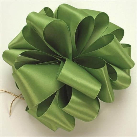 Offray 916245 2. 25 inch Double Face Satin Ribbon - 10 Yards, Kiwi - No. 16