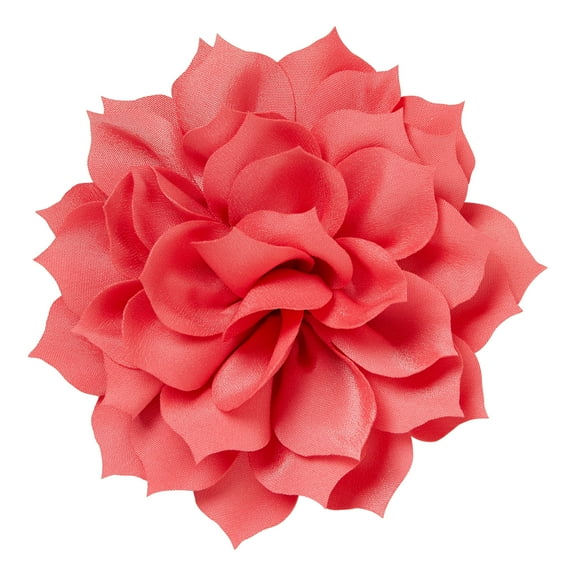 Offray Accessories, Poppy Red 4 1/2 inch Lotus Flower great for sewing and crafting projects, 1 Each