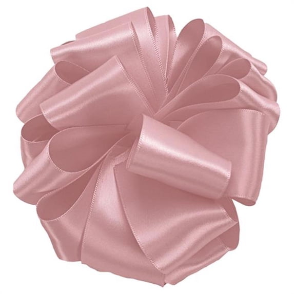 Offray 861439 1. 5 inch Double Face Satin Ribbon - 50 Yards, Rosewater - No. 9