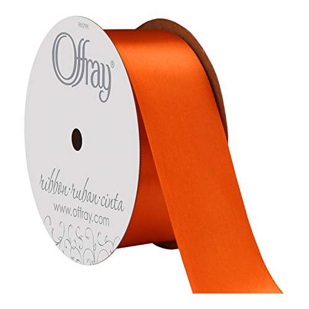 Ruban Satin Orange 1,5 Pouce X 30 Yards (27 M) - Polyester Pour Décoration Fêtes